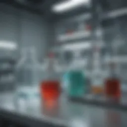 A laboratory setting showcasing antibiotic resistance testing