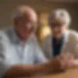 Elderly stroke patient engaging in therapeutic activities