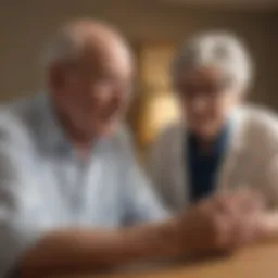Elderly stroke patient engaging in therapeutic activities