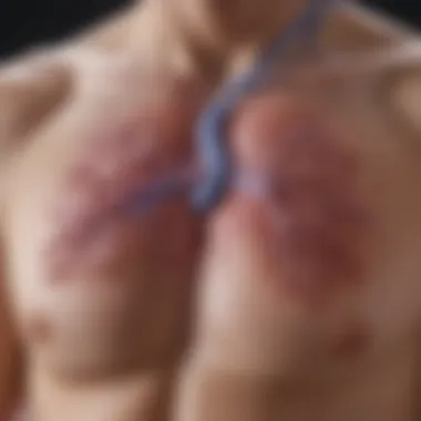 Pulmonary Dysfunction in Infuzema Disease Visual representation of pulmonary dysfunction associated with Infuzema disease