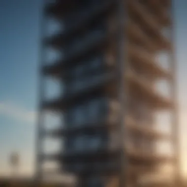 Conceptual Design of Kinetic Energy Storage Tower A conceptual design of a kinetic energy storage tower showcasing its innovative structure