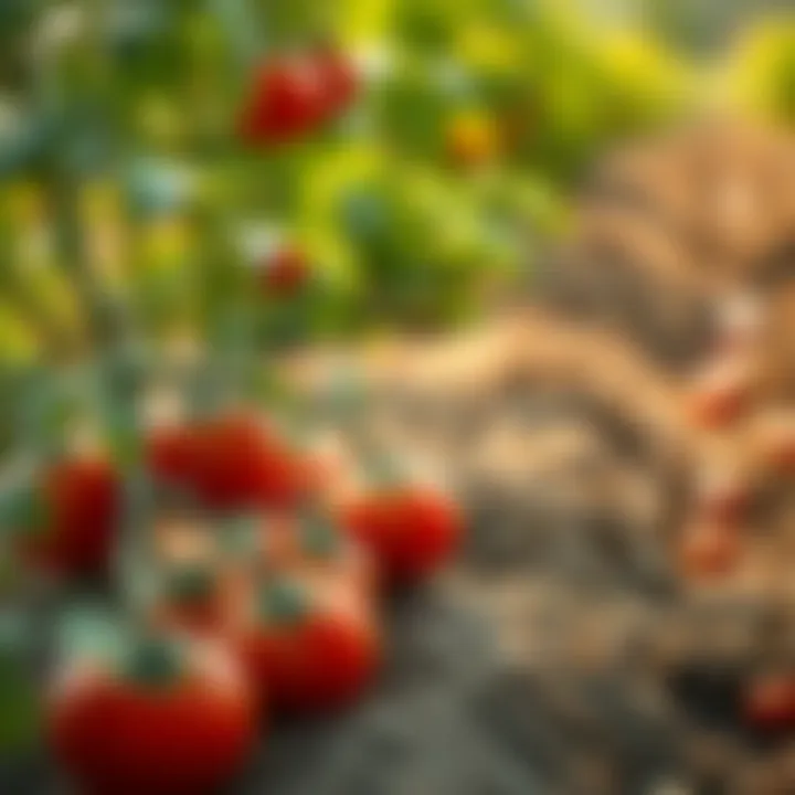 Timely planting of tomatoes in the field