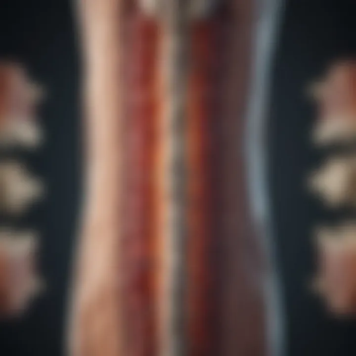 Illustration depicting the mechanisms of spinal cord compression