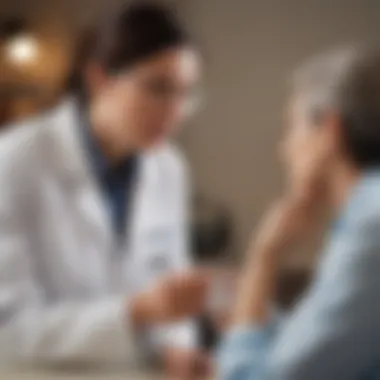 Patient Management Strategies for Chronic Bronchitis A healthcare professional discussing treatment strategies with a patient