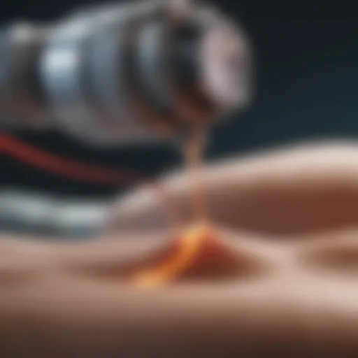 Illustration depicting the mechanism of MLS laser therapy