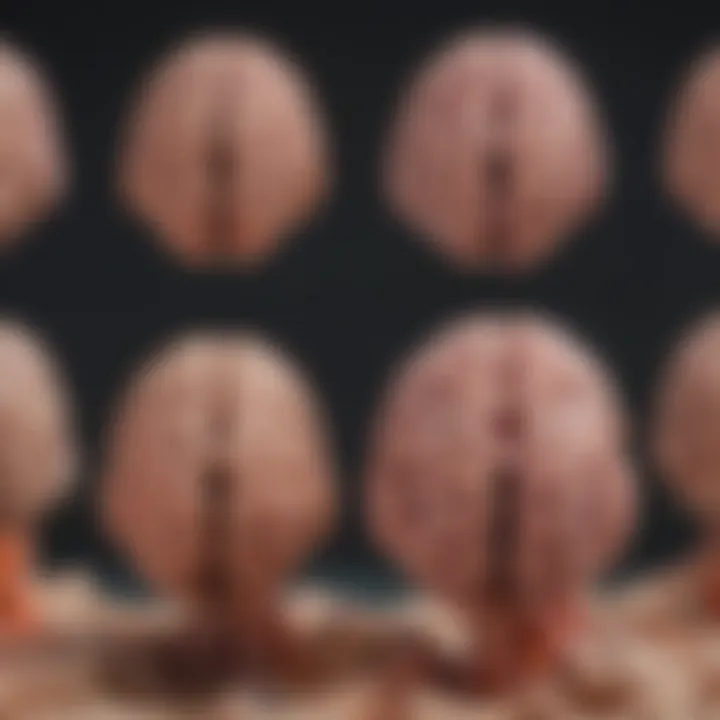 MRI brain scan showcasing lesions in multiple sclerosis