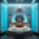 Illustration of MRI scanning technology