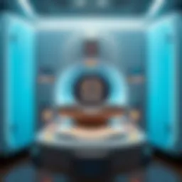 Illustration of MRI scanning technology