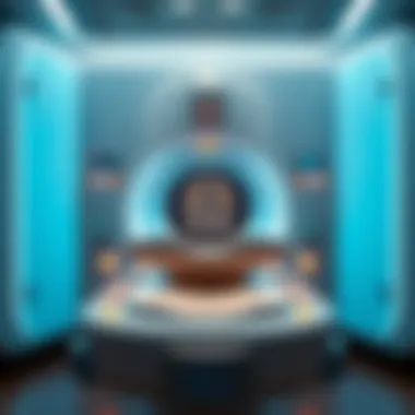 Illustration of MRI scanning technology