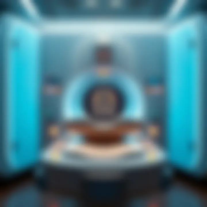 Illustration of MRI scanning technology