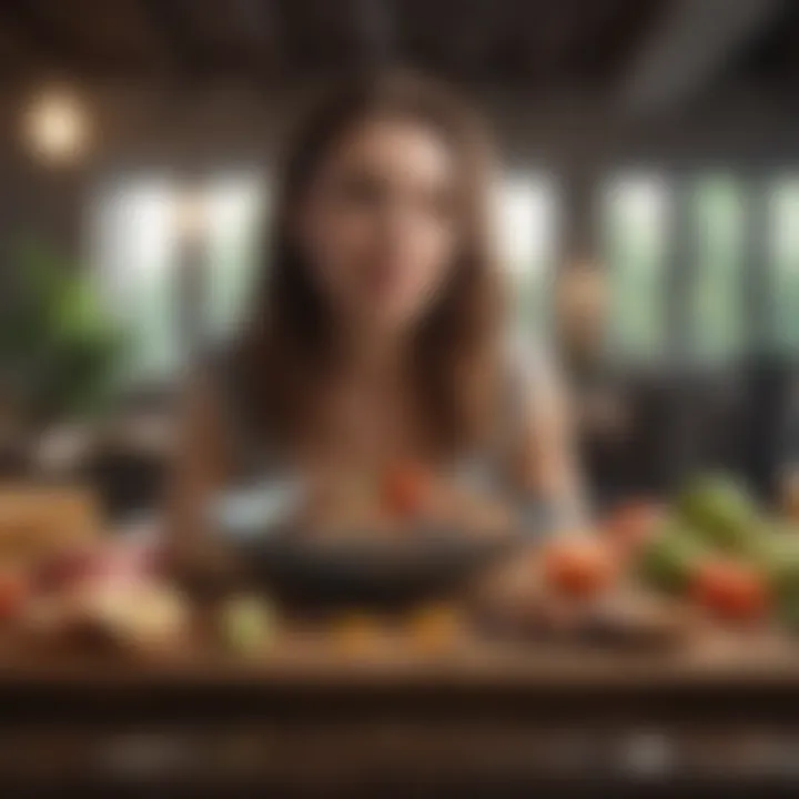 A serene environment promoting mindful eating and lifestyle choices