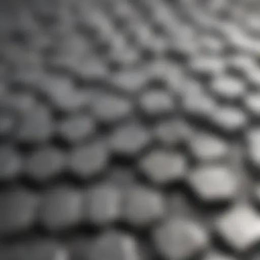 Close-up of nickel molybdenum alloy showcasing its unique texture