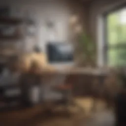 An organized workspace designed for productivity
