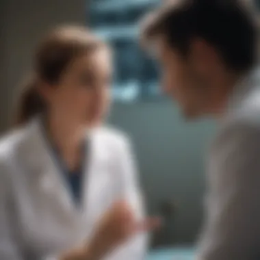 Collaboration in Tailored Treatment Plans A healthcare professional discussing treatment plans with a patient
