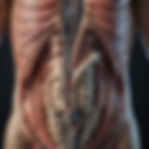 Diagram illustrating the anatomy relevant to dialysis port placement