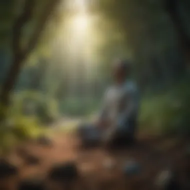 Cultivating Mental Clarity and Peace An individual meditating in a tranquil environment