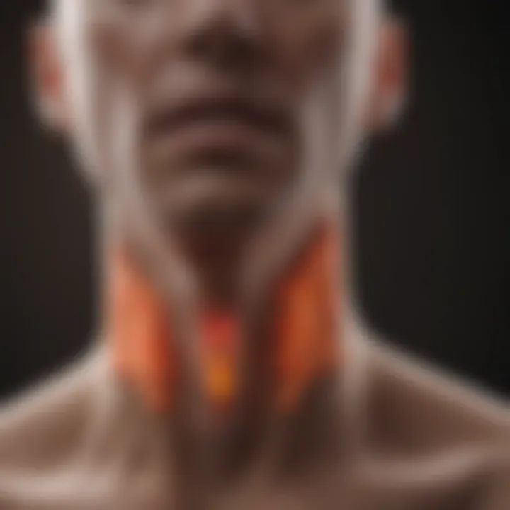 Graph showing selenium levels and thyroid function
