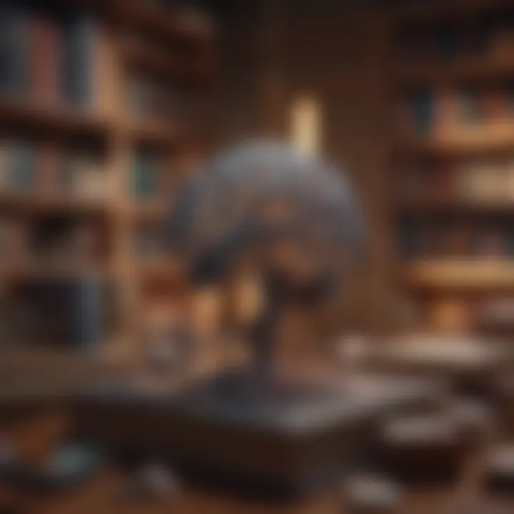 A stimulating environment filled with books, puzzles, and creative materials.