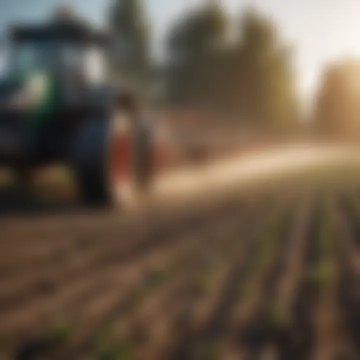 Precision agriculture technology in use on a farm