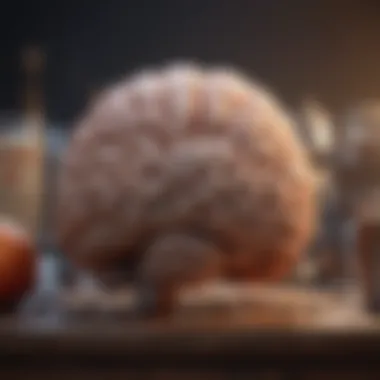 Visual representation of healthy lifestyle choices impacting brain health