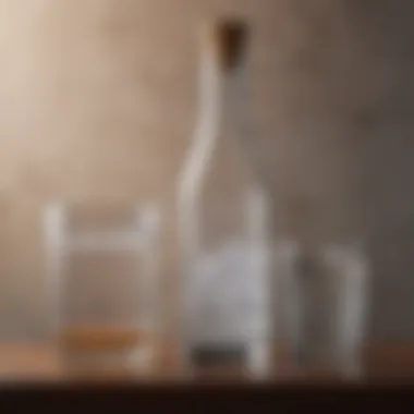 Chart comparing sugar levels in gin versus other alcoholic beverages