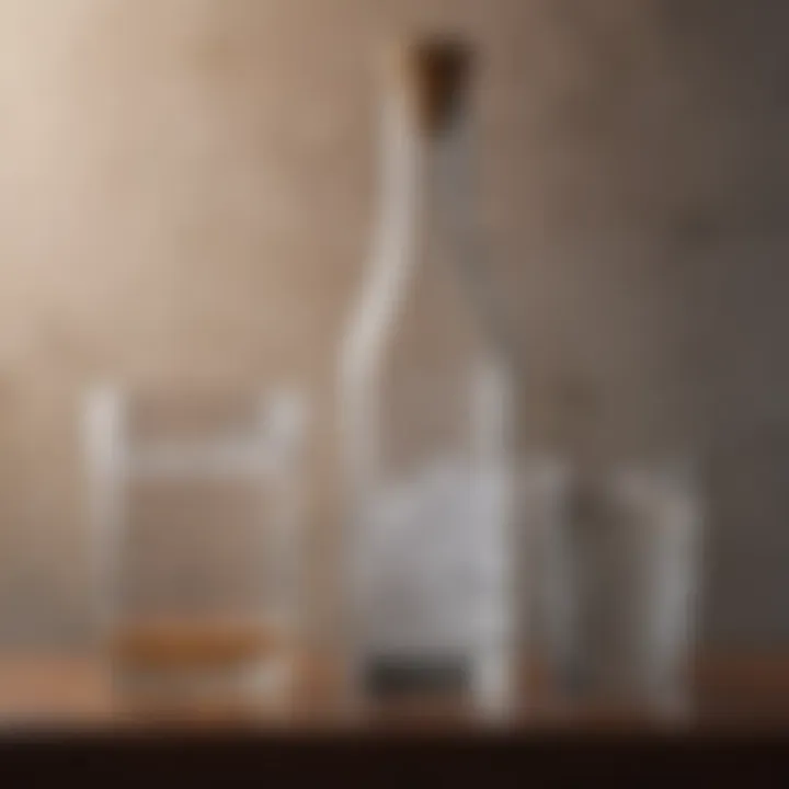 Chart comparing sugar levels in gin versus other alcoholic beverages