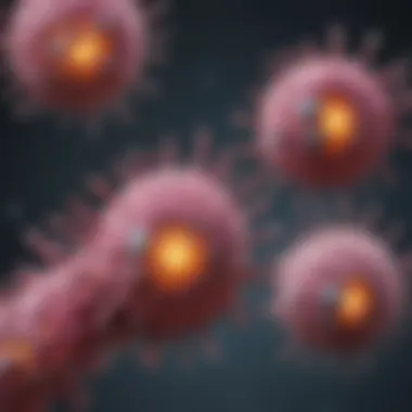 Mechanisms of Action in Targeted Treatments Diagram illustrating the mechanisms of targeted treatments in cancer cells.