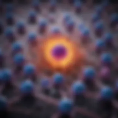 Molecular Insights into Targeted Therapy Illustration of targeted therapy for pancreatic cancer showcasing molecular structures.