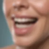A close-up view of various teeth whitening products