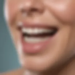 A close-up view of various teeth whitening products