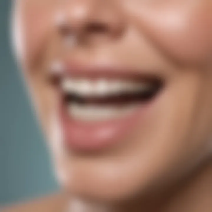 A close-up view of various teeth whitening products
