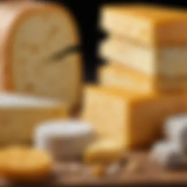 A diagram illustrating the biochemical components in cheese