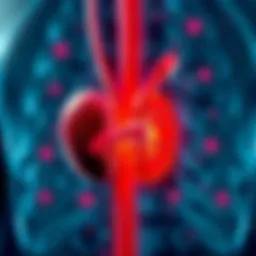 Illustration depicting the impact of sepsis on renal function