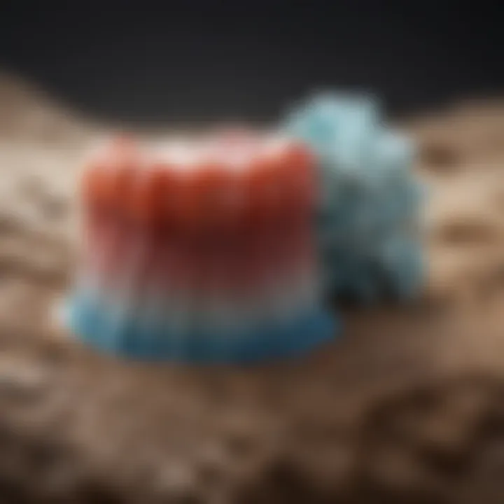 Diagram showing enamel erosion