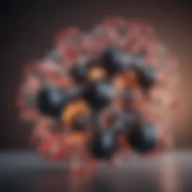 Chemical Structure of Paroxetine A molecular representation of paroxetine showcasing its chemical structure.