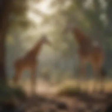 Ecological Habitat of Giraffes in the Wild Ecological habitat of giraffes in the wild