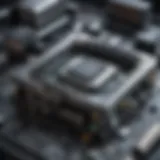 A close-up view of a high-performance GPU with intricate circuitry