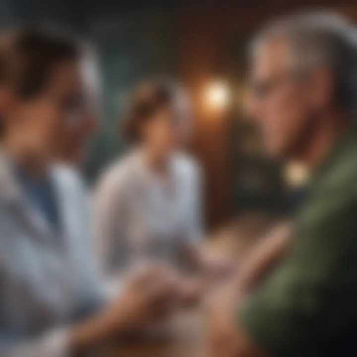 Public health officials discussing vaccination strategies