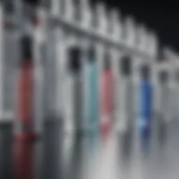 Vials of vaccines representing various types