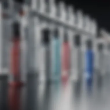 Vials of vaccines representing various types