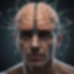 A brain showcasing neural connections affected by depression
