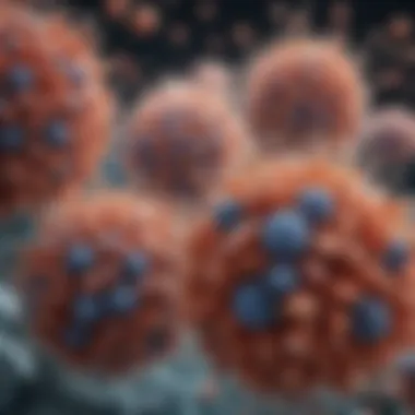 Visual representation of the influenza virus structure