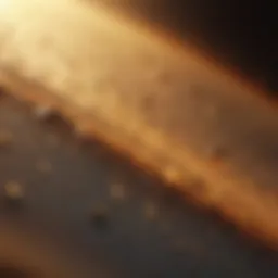 A close-up of sunspots on the solar surface