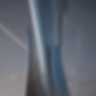 Innovative Turbine Blades A close-up view of wind turbine blades, highlighting innovative technology and design.