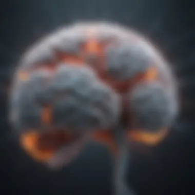 Neurotransmitter Activity in the Brain Depiction of a brain highlighting neurotransmitter activity