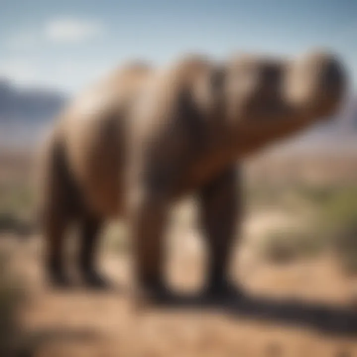 Conceptual image of conservation efforts and species protection