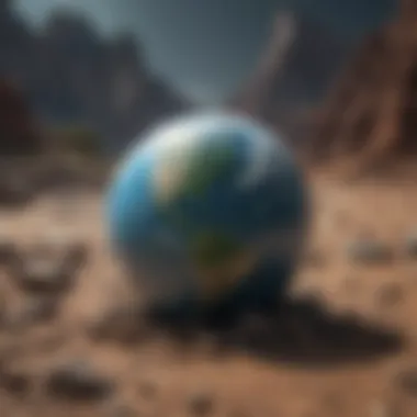 The Earth in Crisis An artistic depiction of the Earth facing ecological crisis