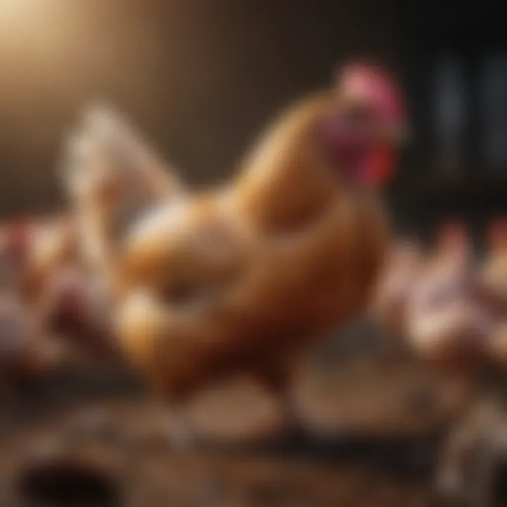 Symptoms of Mycoplasma infection in poultry