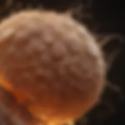 Conceptual illustration of brown adipose tissue highlighting its energy-burning capabilities