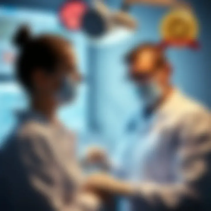 Visual representation of patient management strategies for chronic leukemia